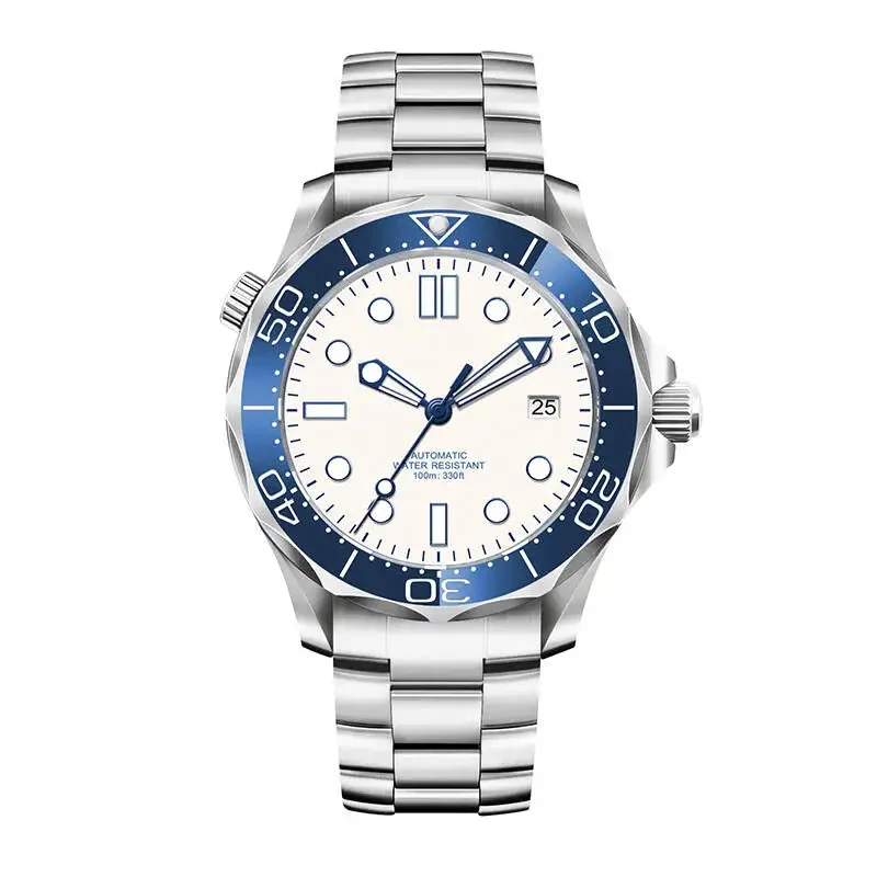 Tandorio Seamaster 300 Mod CORGEUT 2023 Japan NH35 Sapphire Luminous 10Bar Custom logo 12000048800395489 41 mm kol saati