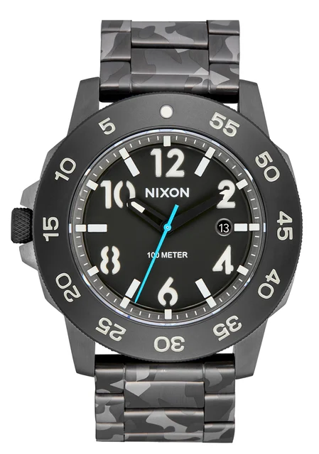 Nixon US Smyth 44 - Camo / Green A1414-5362-00 kol saati