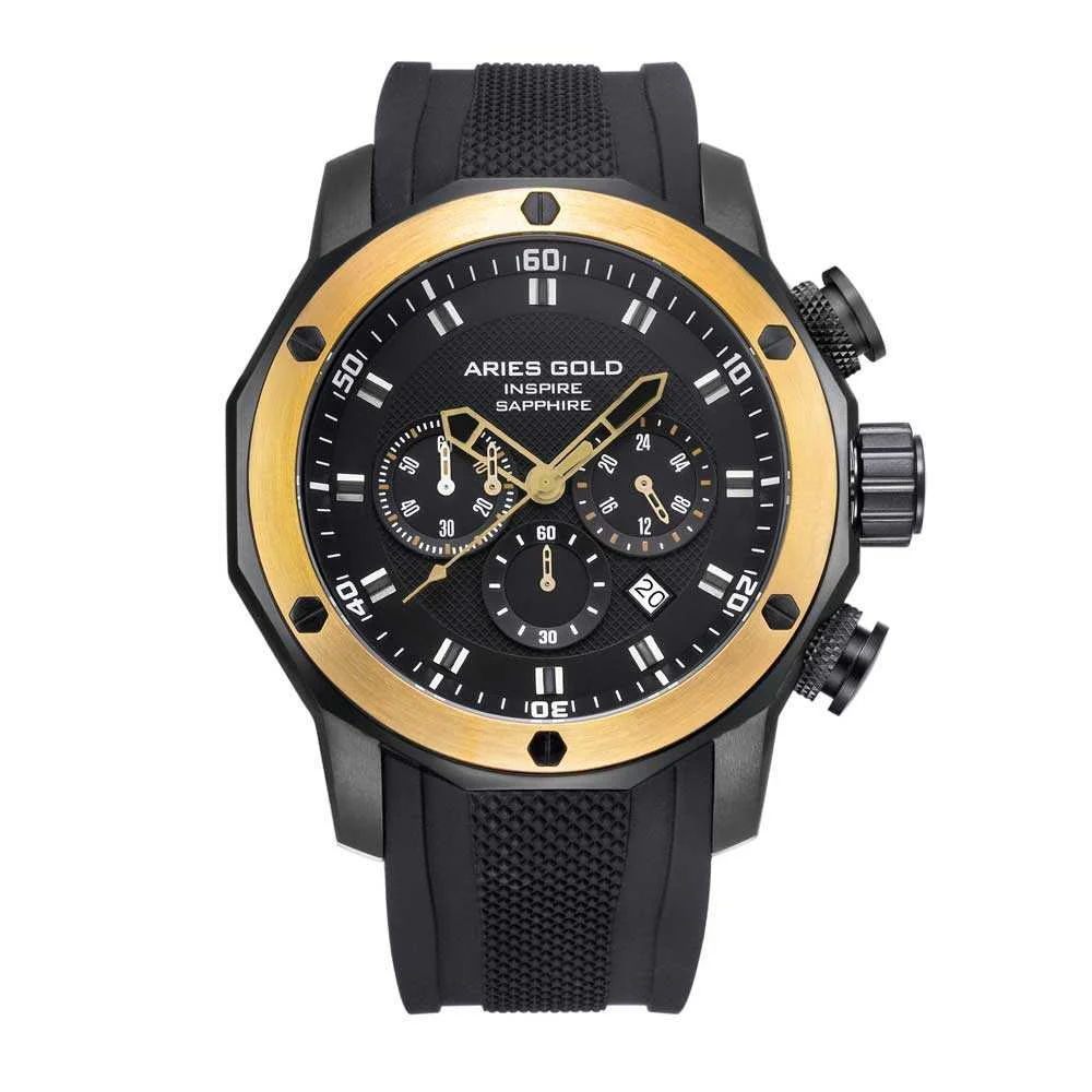 Aries Gold Venturer G 7012Z BK-G 48 mm kol saati