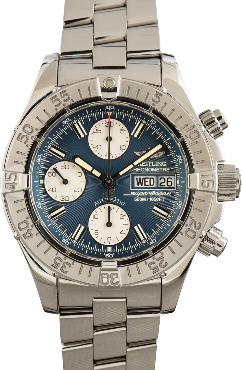 Breitling Superocean Chronograph Blue Dial A1334011/C616 42 mm kol saati