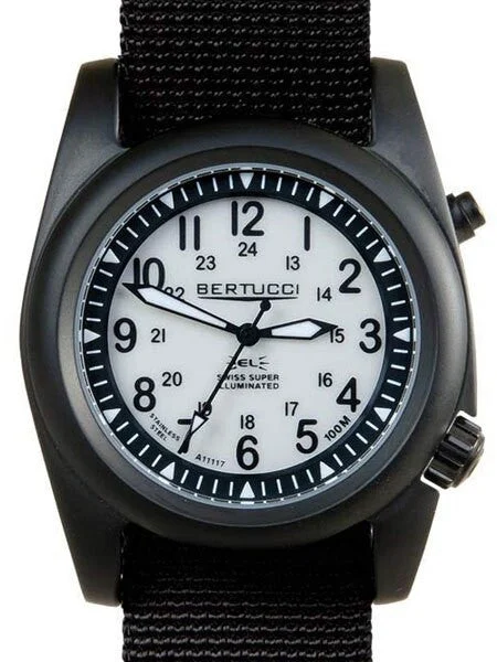 Bertucci Field Watch with Dual Lighting System, Ghost Grey Dial #22028 kol saati