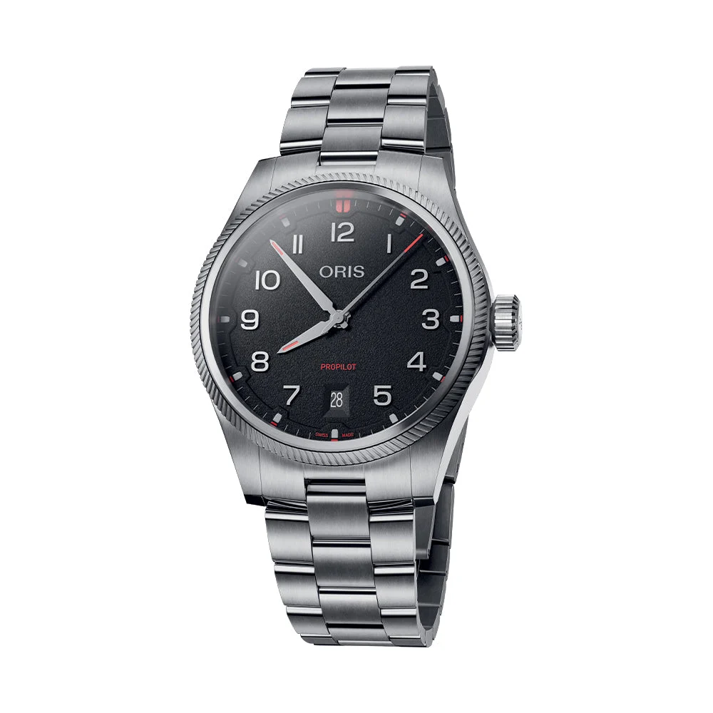 Oris ProPilot Date 41mm - Black on Bracelet 733 7805 4164-07 8 20 04LC 41 mm kol saati
