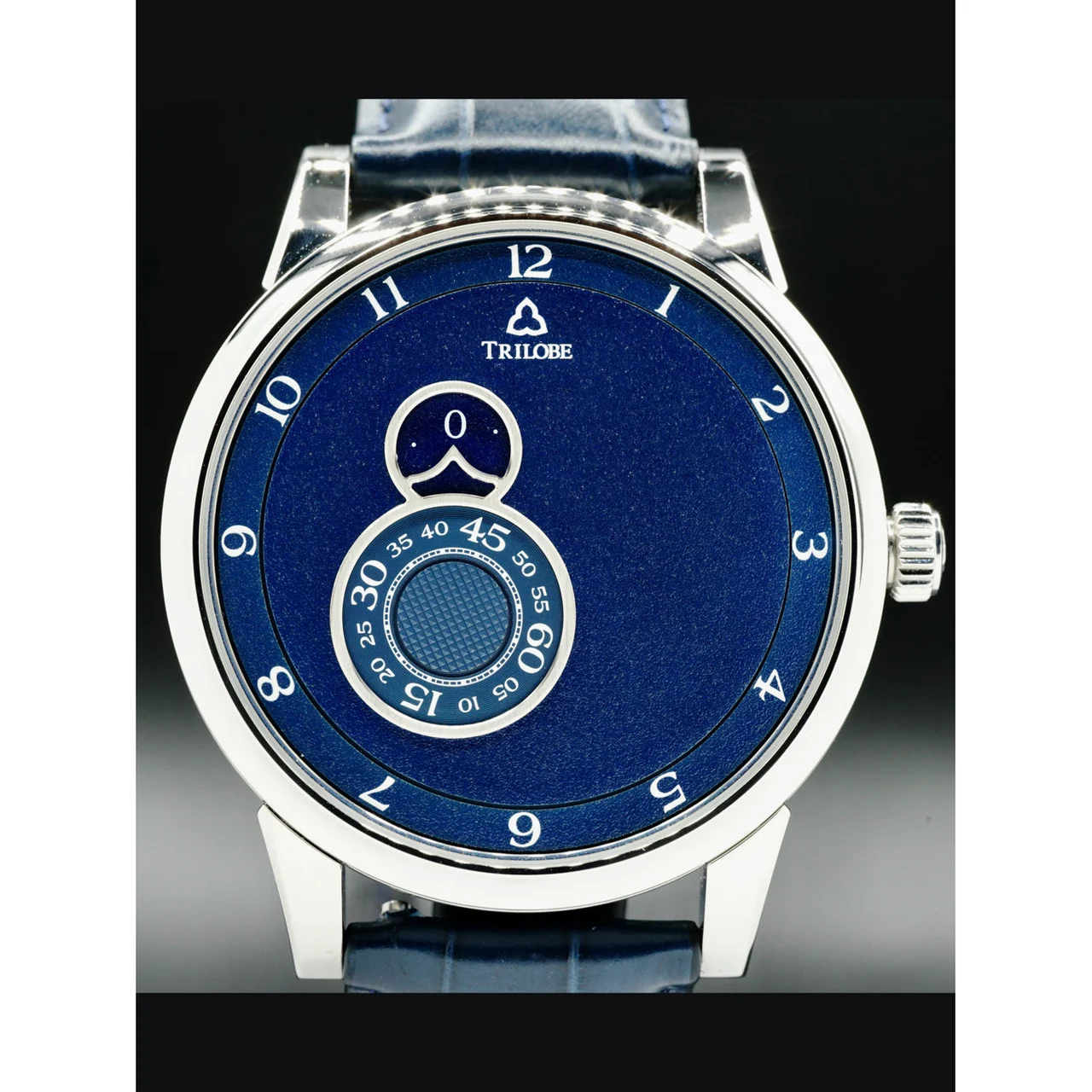Trilobe Nuit Fantastique Grained Blue Steel NF01BG 210000032533 40.5 mm kol saati