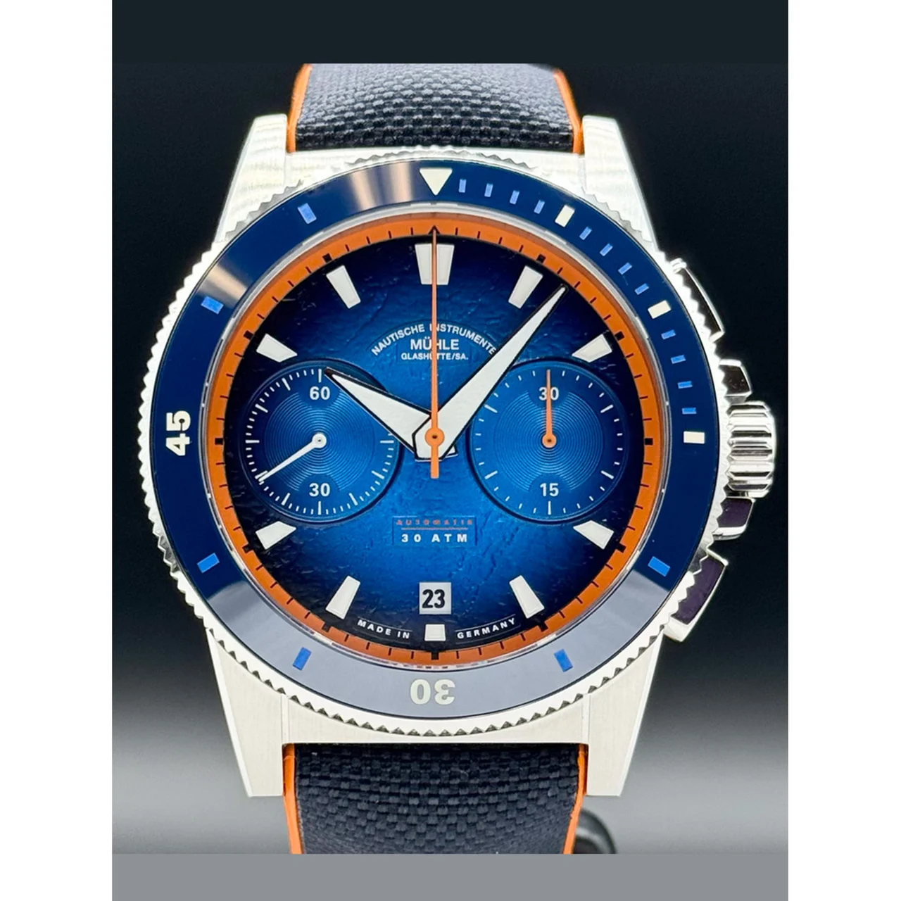 Muhle Glashutte Mühle Glashütte M1-52-02-CK Sportivo Active Chronograph Blue 210000083558 42.5 mm kol saati