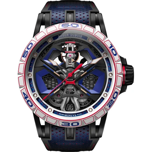 Roger Dubuis Excalibur Spider Huracán Black DLC Titanium 45mm RDDBEX1008 kol saati