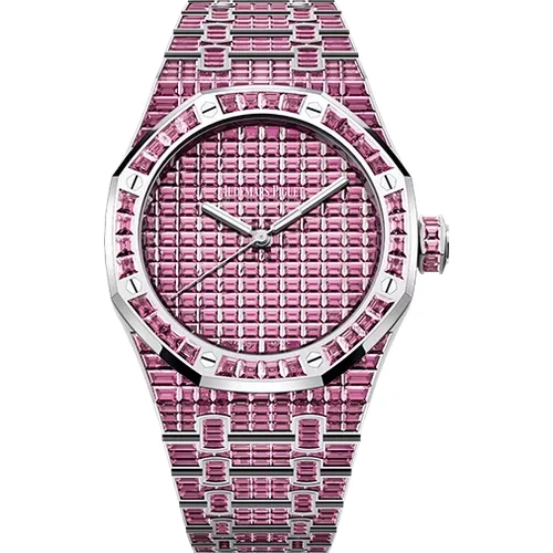 Audemars Piguet Selfwinding Pink Tourmaline "50th Anniversary" 15514BC.TM.1284BC.01 41 mm kol saati