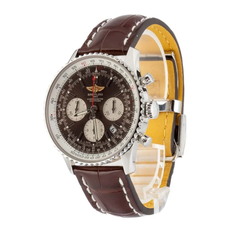 Breitling Navitimer B01 Brown Dial AB0121C4Q605 kol saati