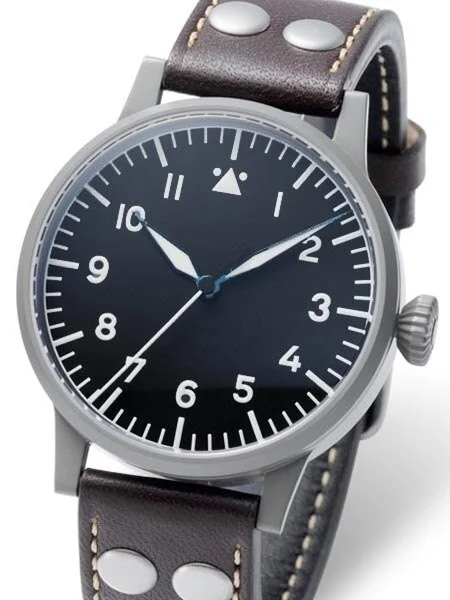 Laco SCRATCH AND DENT - Munster Type A Dial Swiss Automatic Pilot Watch with Sapphire Crystal #861748-SND kol saati