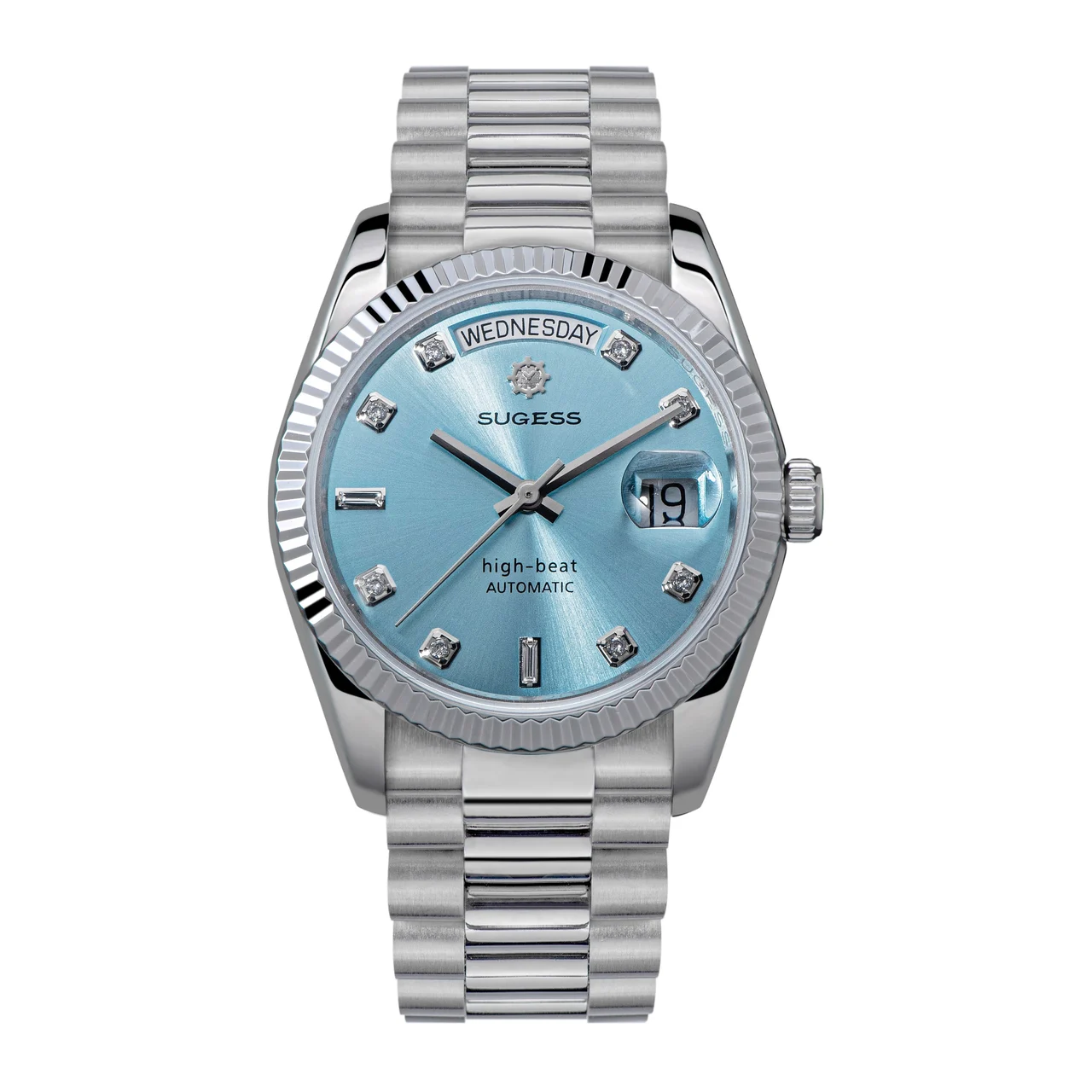 Sugess Heritage S449 DD Date and Day Display DD36 36mm Stainless Steel Light Blue Dial Automatic heritage-s449-dd-date-and-day-display-dd36-36mm-stainless-steel-light-blue-dial-automatic 36 mm kol saati