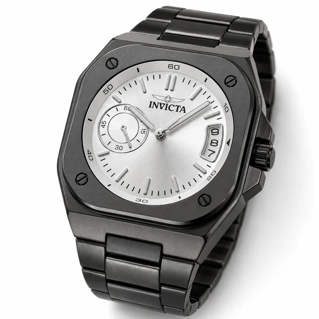 Invicta Cuadro Watch - 42.3mm, Black (70660) kol saati