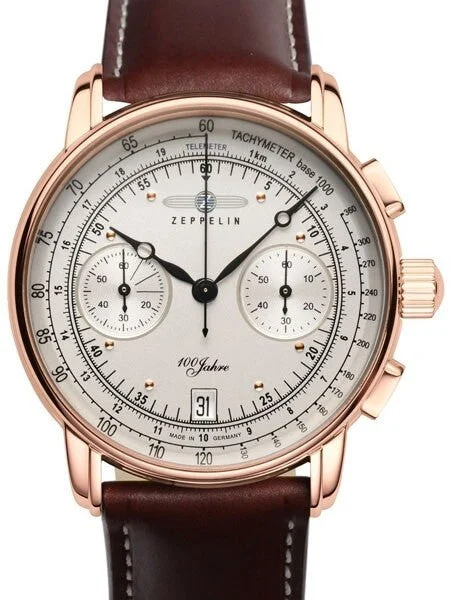Graf Zeppelin Years of Zeppelin, Quartz Chronograph Watch #7672-1 42 mm kol saati