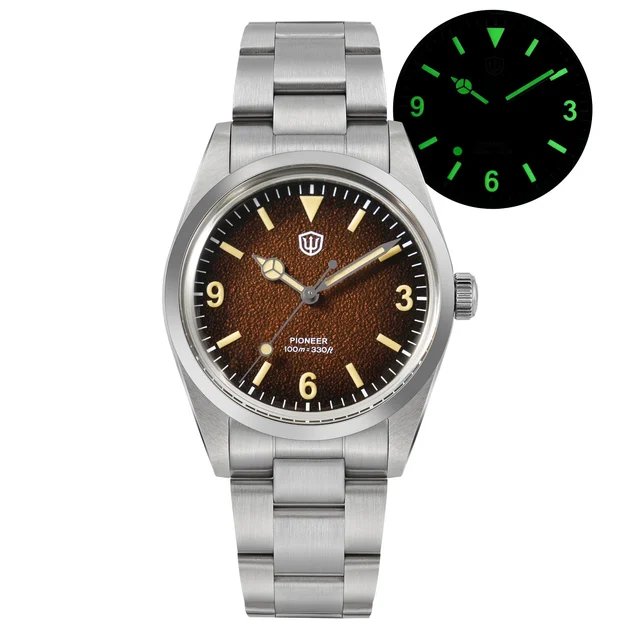 Watchdives Watchdives WD1016-V3- 复古热带棕色- 奔针 - K1 kol saati