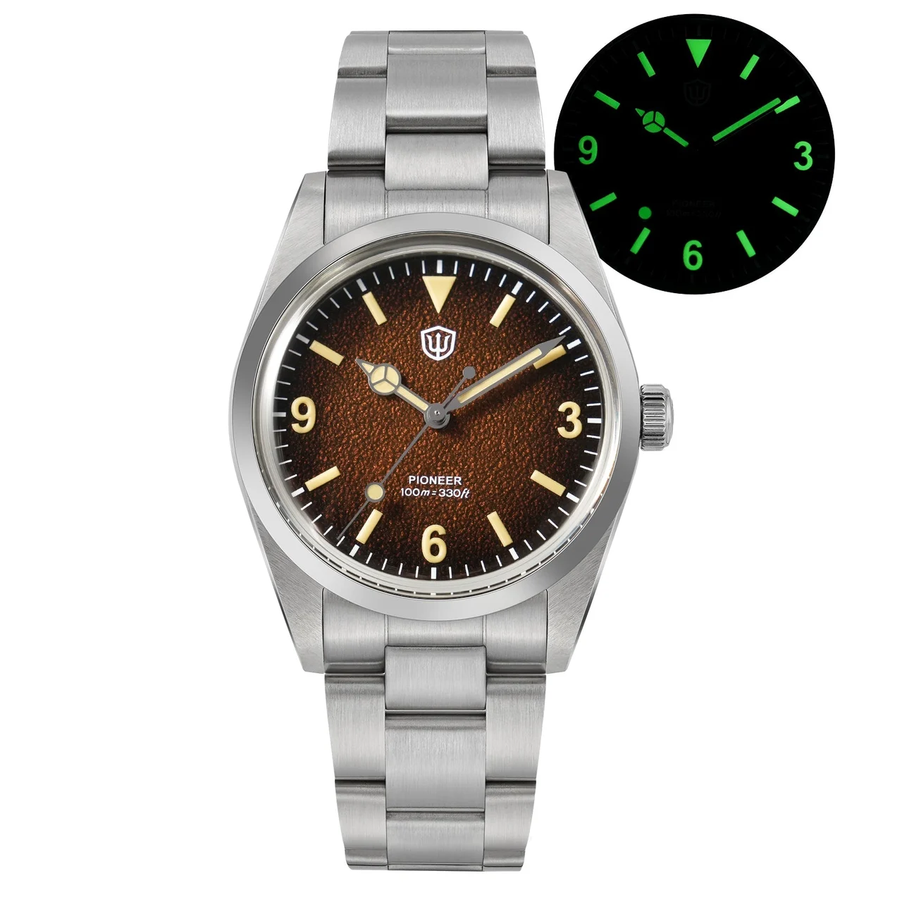 Watchdives Watchdives WD1016-V3- 复古热带棕色- 奔针 - K1 37 mm kol saati