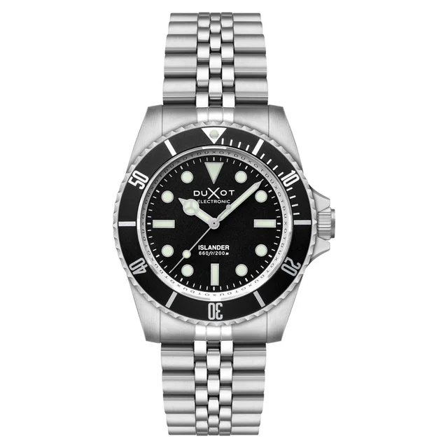 Duxot Islander Atlantica Electronic Dive Watch with Black Dial #DX-2070-LIW11 kol saati