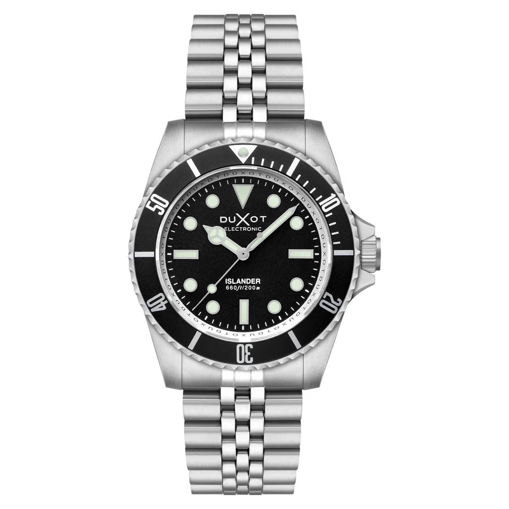 Duxot Islander Atlantica Electronic Dive Watch with Black Dial #DX-2070-LIW11 kol saati