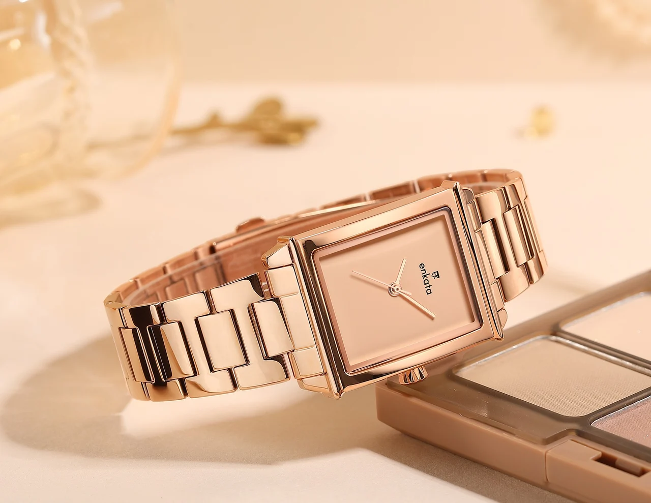 Enkatawatches Phoenix II Rosegold 27 mm kol saati