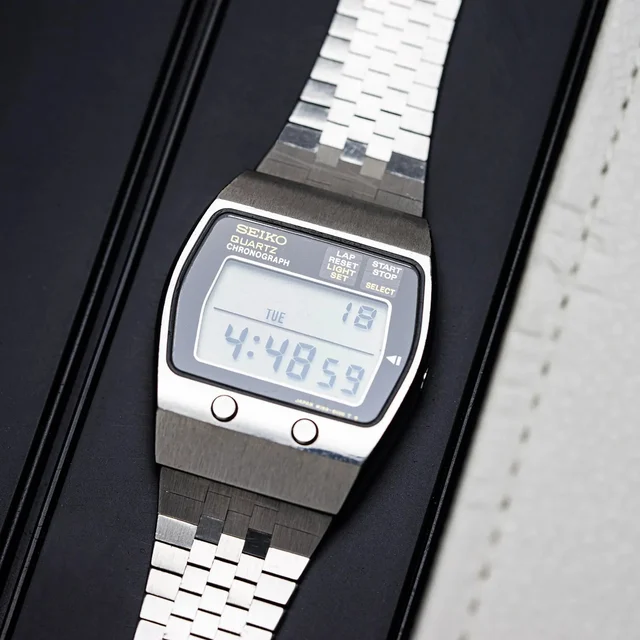 Seiko Quartz Digital Chronograph, Ref. M159-5000, Cal. M159, Men’s kol saati