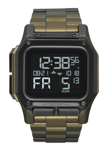Nixon US Regulus Stainless Steel - Surplus / Black A1268-1089-00 kol saati