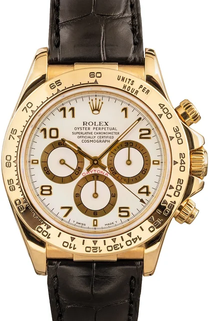 Rolex ROLEX, REF. 16518, DAYTONA YELLOW GOLD WITH EXTRA COSC DIAL kol saati