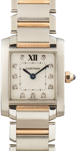 Cartier Tank Francaise Ref WE110004 Diamond Dial kol saati