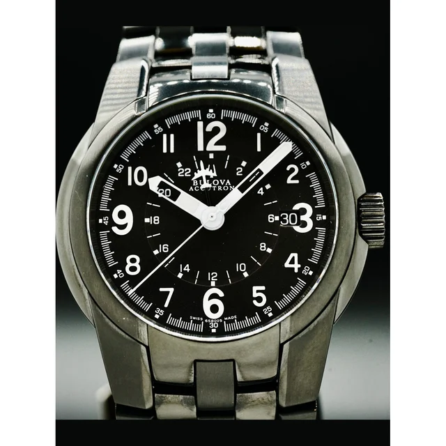 Bulova Accutron Buzz Aldrin Lunar Module Pilot Auto GMT A8 C952497 210000036456 kol saati