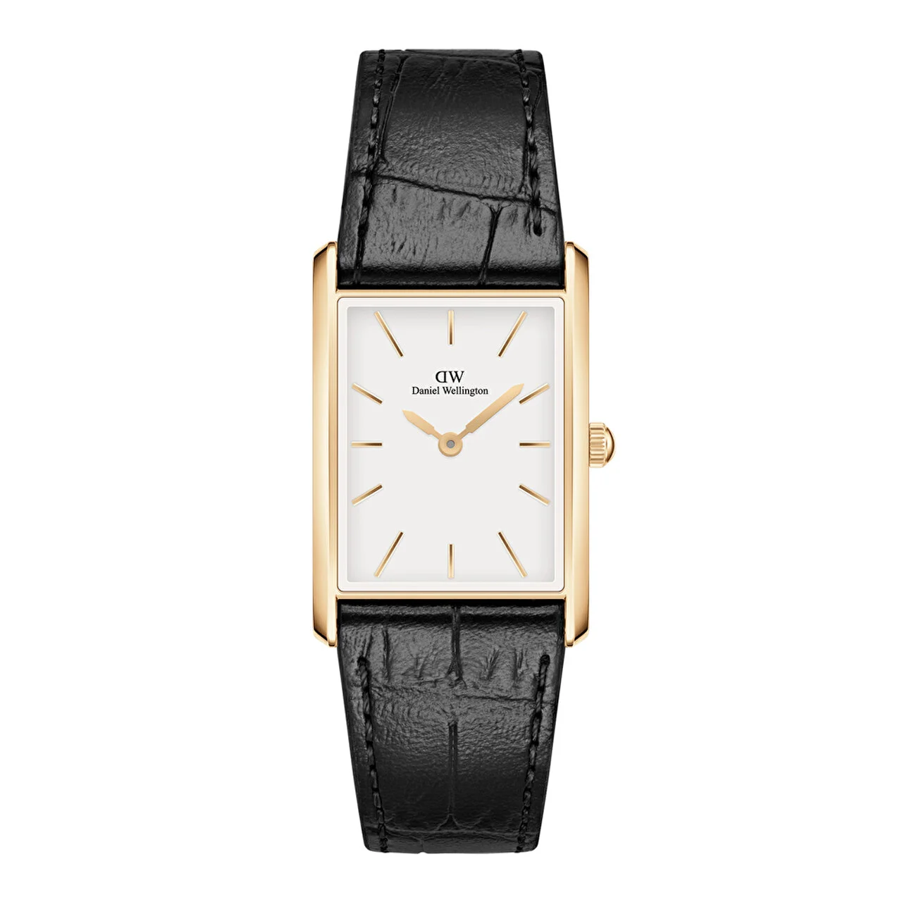 DANIEL WELLINGTON Bound Black Crocodile Gold DW00600740 32 mm kol saati