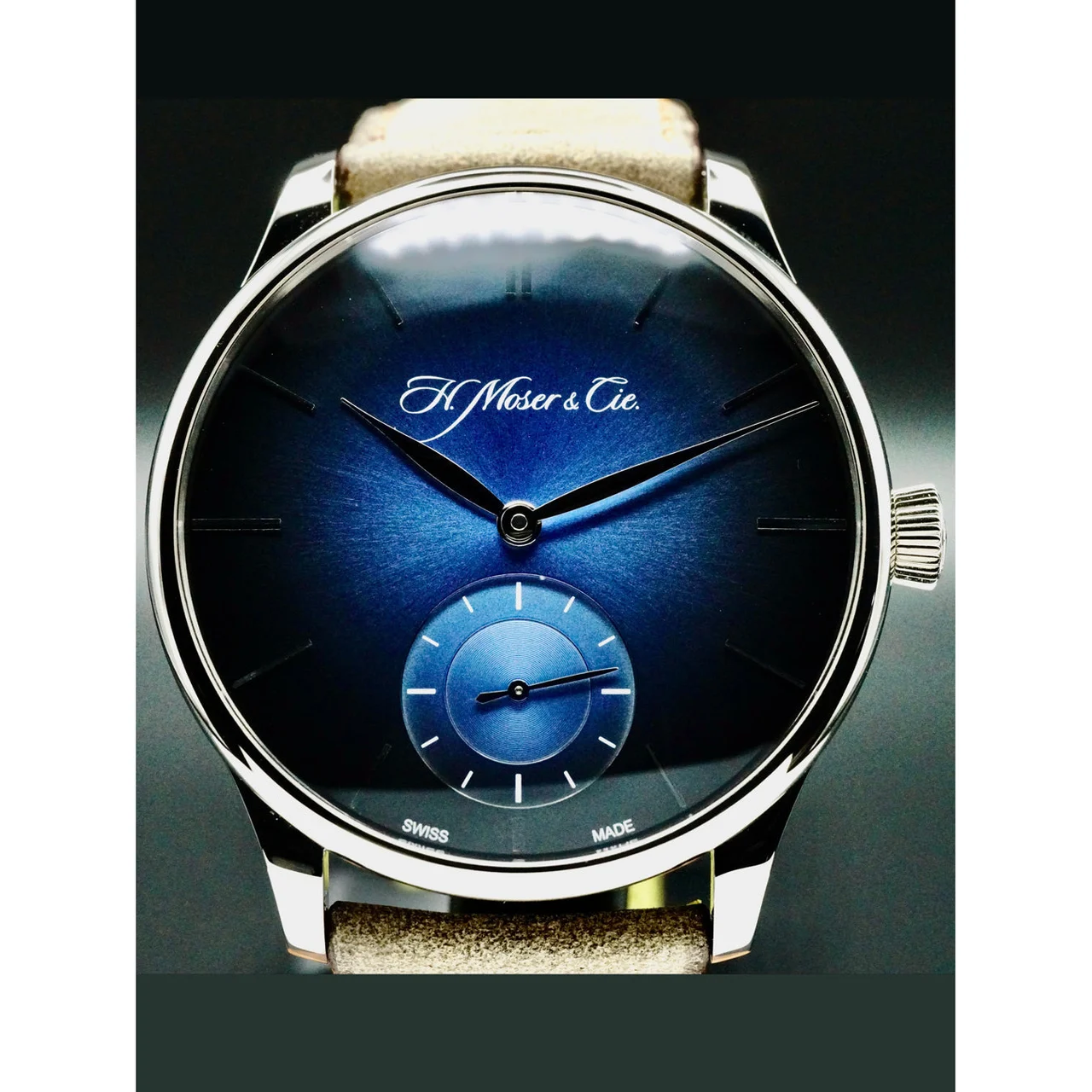 H. Moser & Cie. - Moser & Cie Venturer Small Seconds XL Funky Blue 2327-0203 ER210000027953 43 mm kol saati