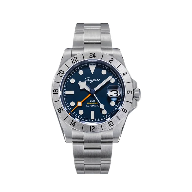 Sugess Heritage S463 BB GMT Deep Blue Dial kol saati