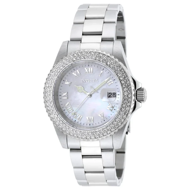 Invicta Angel Swiss Ronda 515 Caliber Watch w/ Mother of Pearl Dial - 40mm, Steel (19873) 