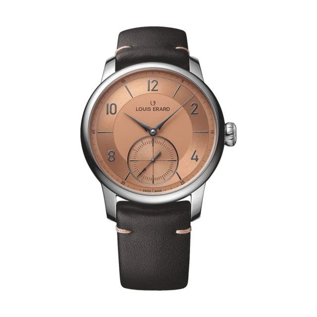 Louis Erard Excellence Petite Seconds 42mm - Terracotta on Leather Strap 34237AA07.BVA25 k