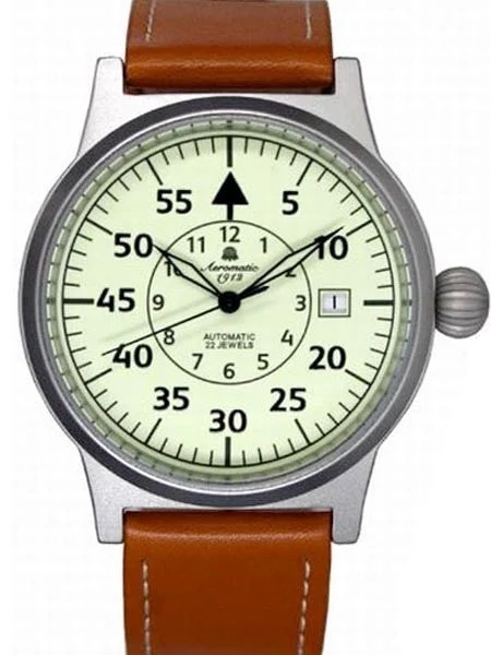 Aeromatic Automatic Aviator's Watch with Luminous Dial #A1373 kol saati