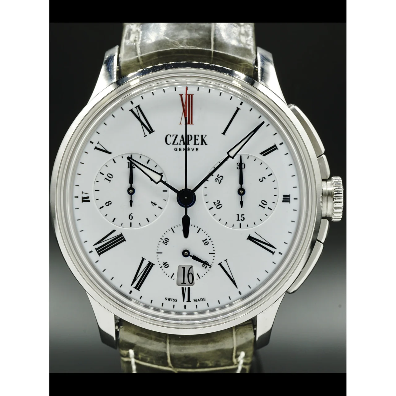 CZAPEK Genève Faubourg de Cracovie Chronograph 210000025492 41.5 mm kol saati