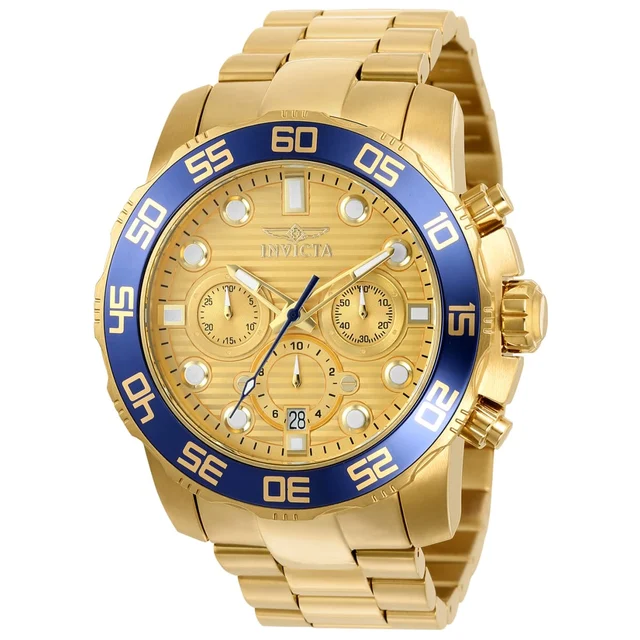 Invicta Pro Diver SCUBA Watch - 50mm, Gold (ZG-22227) kol saati