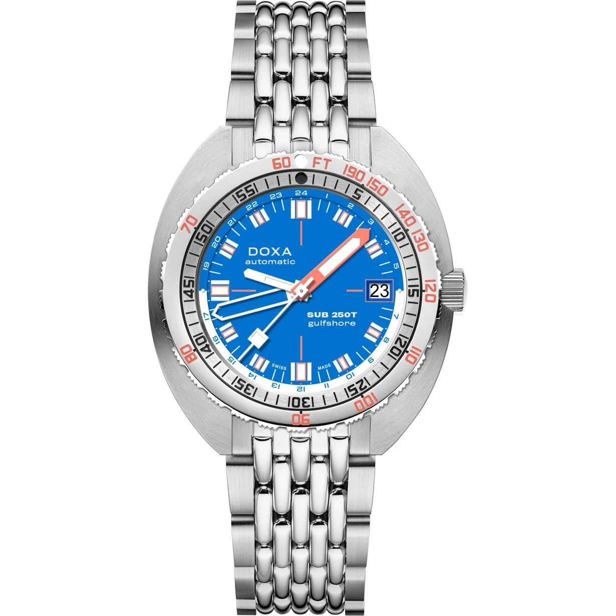 Doxa SUB 250T GMT Gulfshore Limited Edition 855.10.231.10-SE11 40 mm kol saati