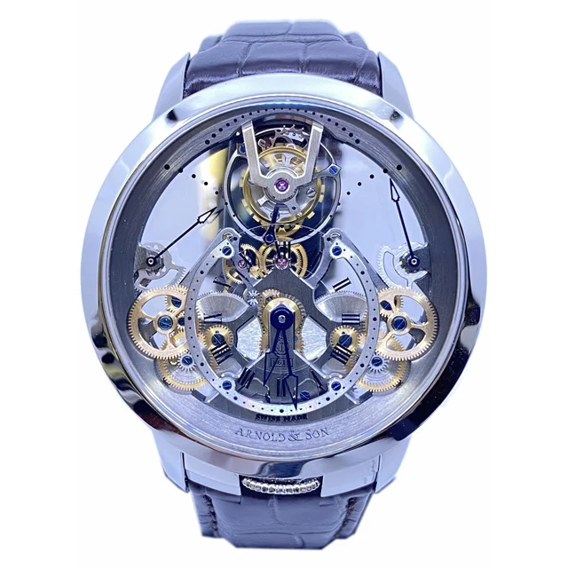 Arnold & Son Time Pyramid Tourbillon Steel 1TPDS.T01.A.C12 EXPO 27925 kol saati