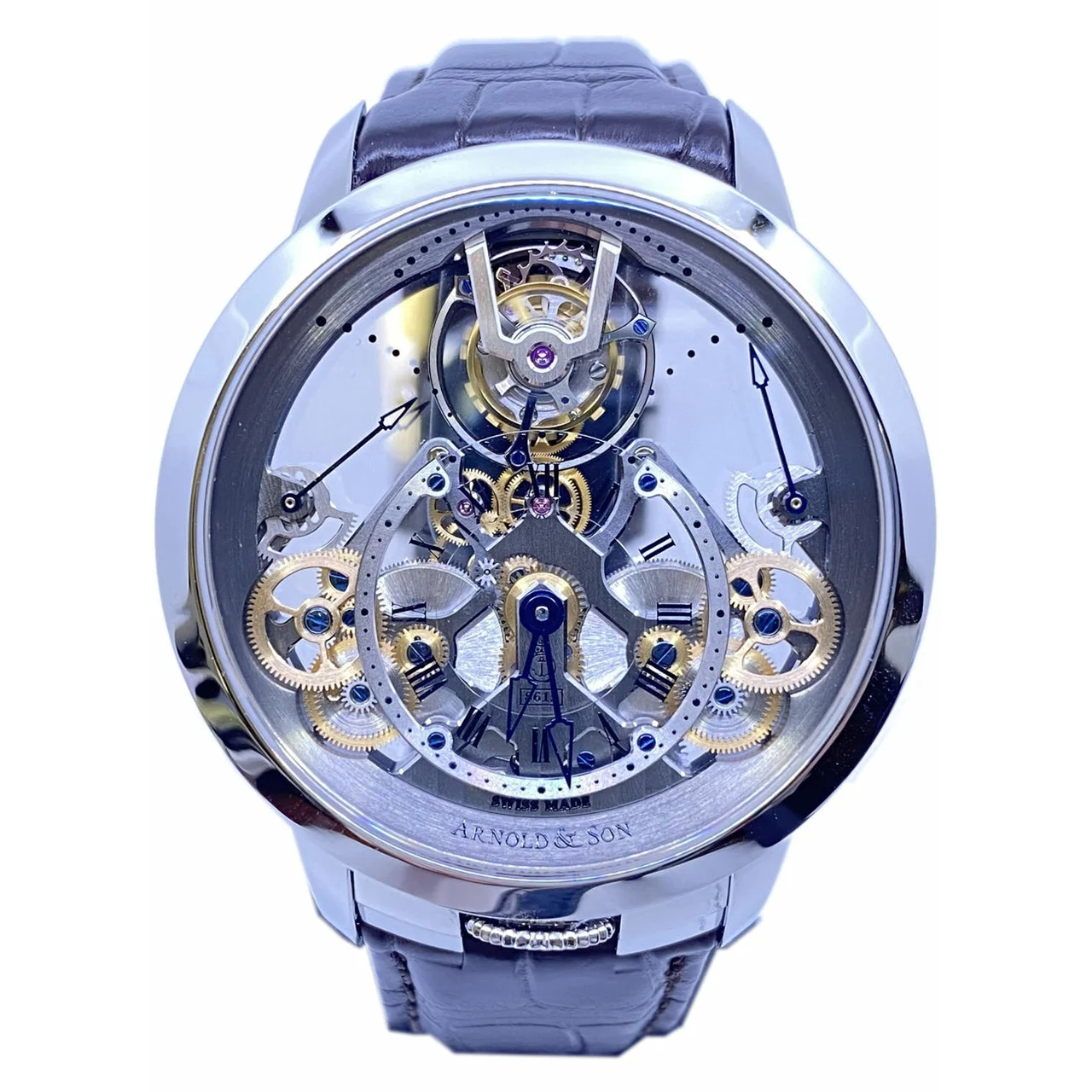 Arnold & Son Time Pyramid Tourbillon Steel 1TPDS.T01.A.C12 EXPO 27925 kol saati