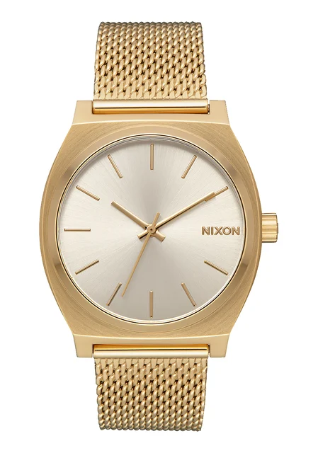 Nixon US Time Teller Milanese - All Gold / Cream A1187-2807-00 kol saati
