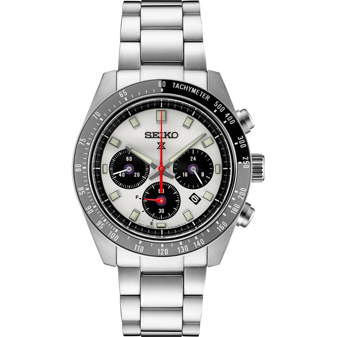 Seiko Prospex Speedtimer Solar Chronograph SSC911 White Dial kol saati