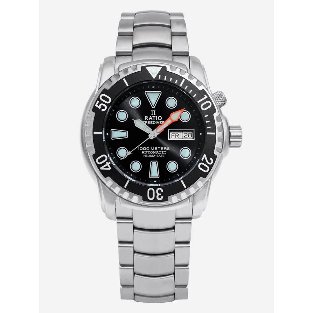 Ratio FreeDiver 1068HA96-34VA-BLK 46 mm kol saati