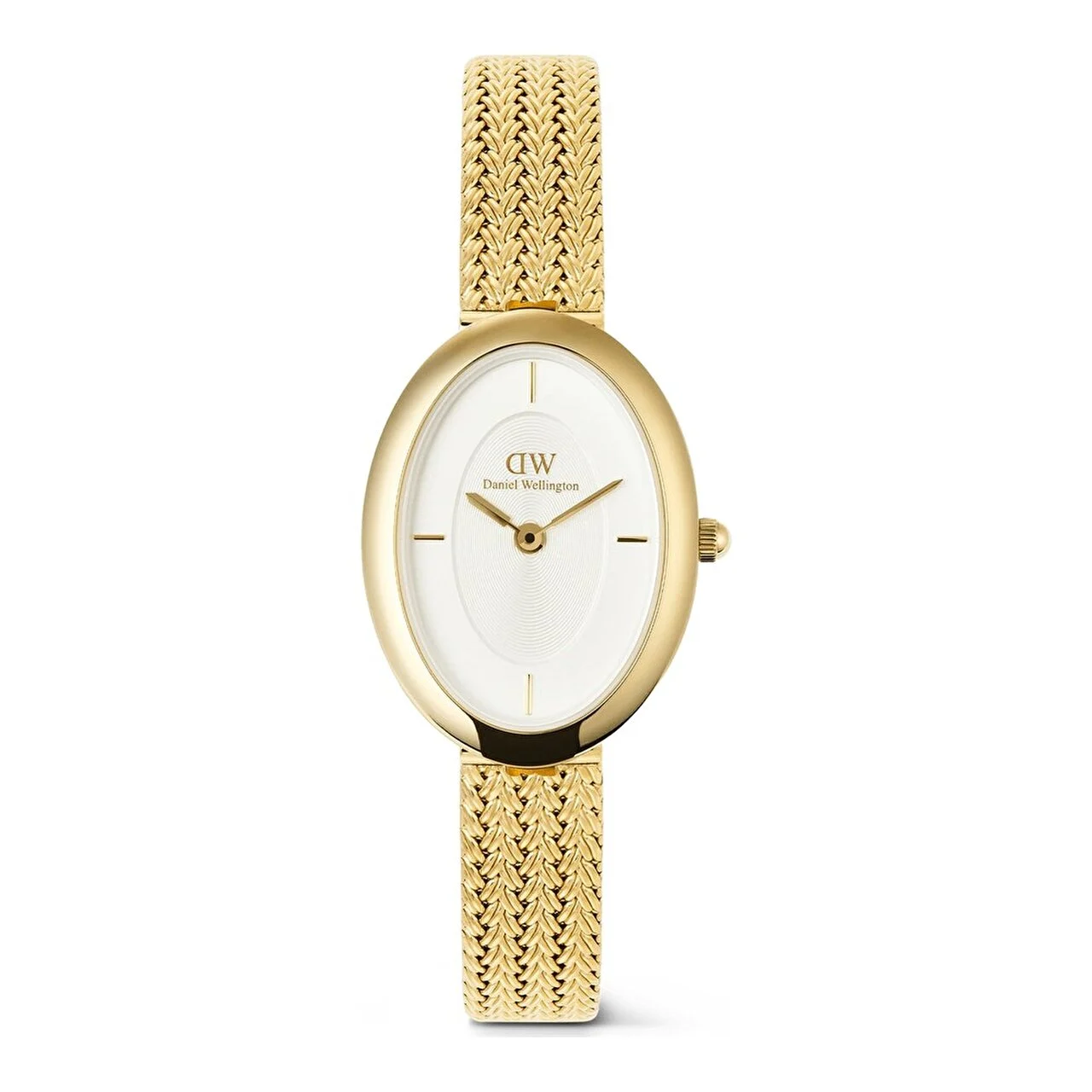 DANIEL WELLINGTON Juliette Braided Mesh White Sunray G DW00600882 23 mm kol saati