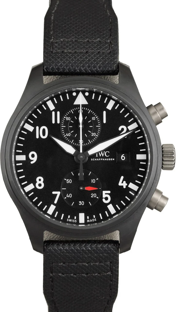 IWC Pilot's Chronograph 'Top Gun' IWC3890-01 44 mm kol saati