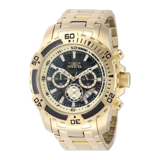 Invicta Pro Diver SCUBA Watch w/ Abalone Dial - 51mm. Gold (49854) kol saati
