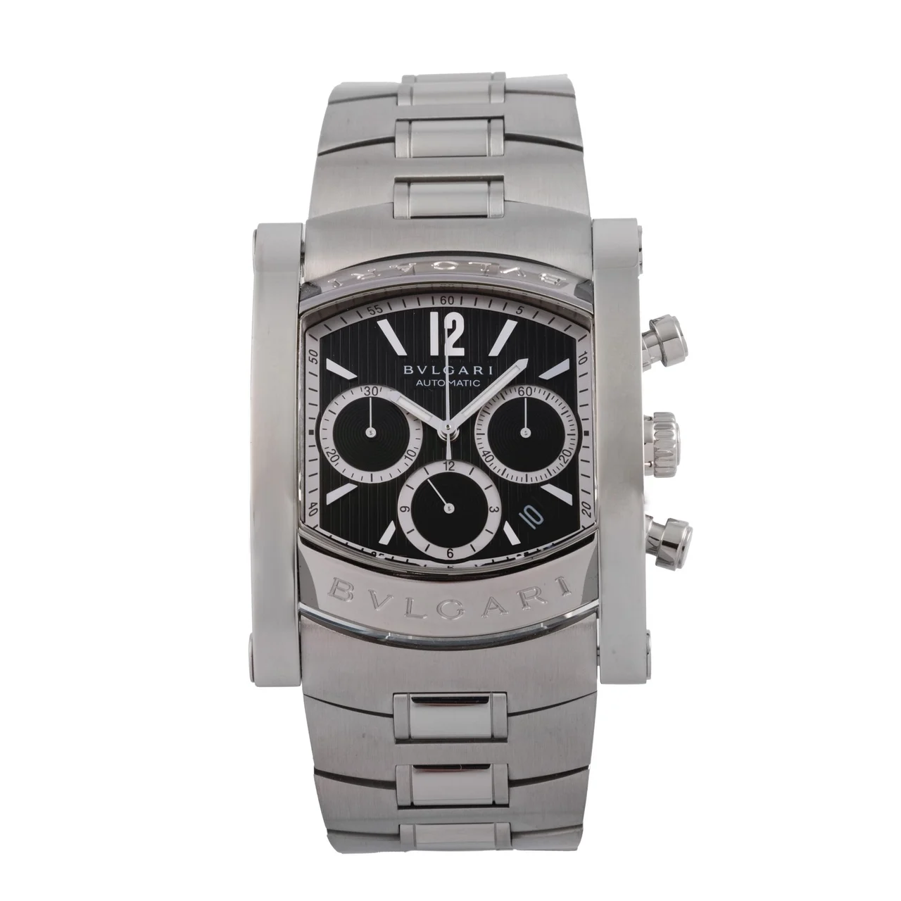 Bulgari Ref. AA 48 S, self-winding, centre-seconds, date; “Assioma”; stainless steel kol saati