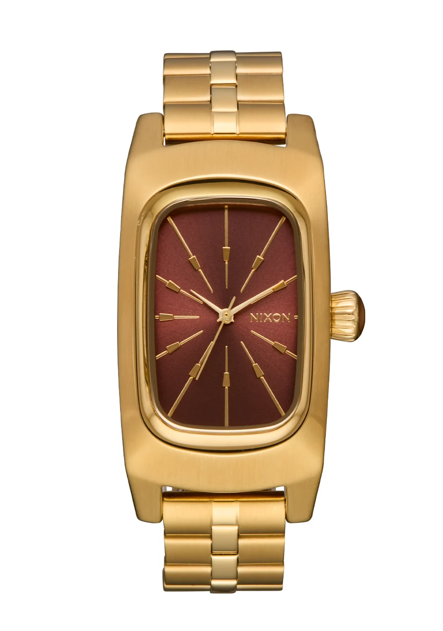 Nixon US Frankie - Mid Century / Gold / Cognac A1441-5396-00 kol saati