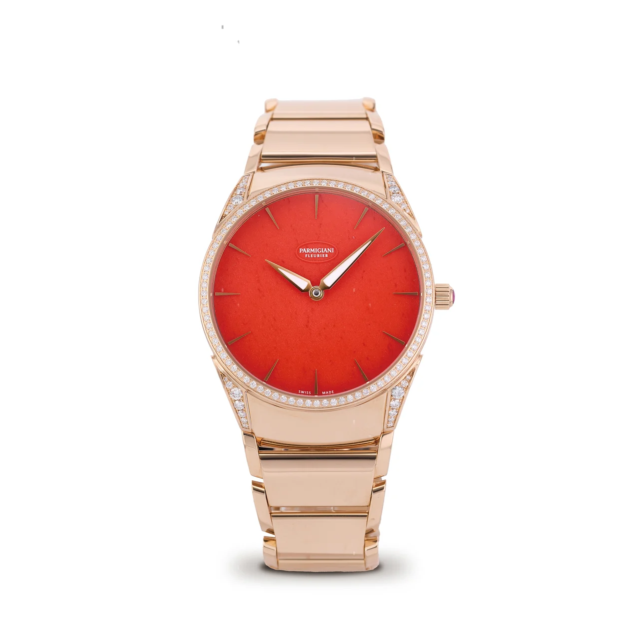 Parmigiani PARMIGIANI, REF. PFC267-1032001, TONDA 1950 ‘POPPY’, 18K PINK GOLD AND DIAMONDS kol saati