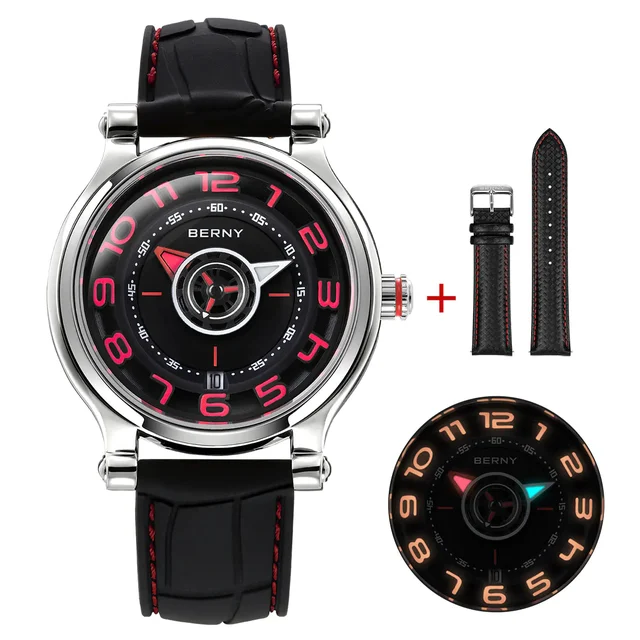BERNY Men Automatic Racing Watch-AM053VM AM053VM-A1 kol saati