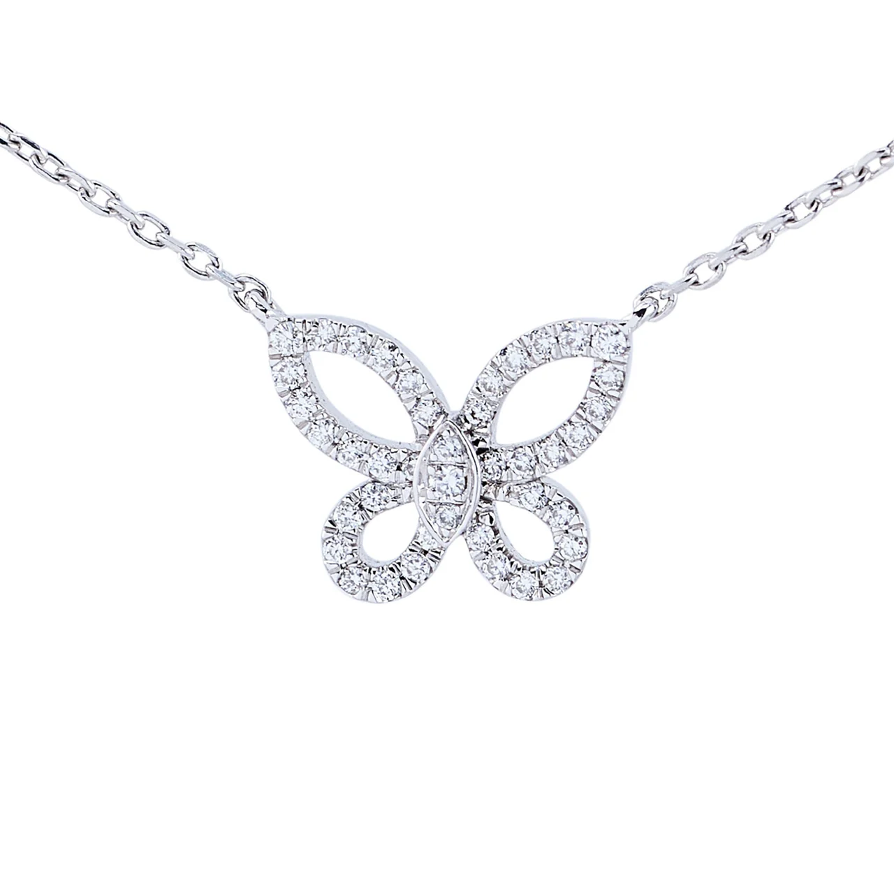 Graff GRAFF, REF. RGP808, MINI BUTTERFLY SILHOUETTE, DIAMOND, 18K WHITE GOLD kol saati