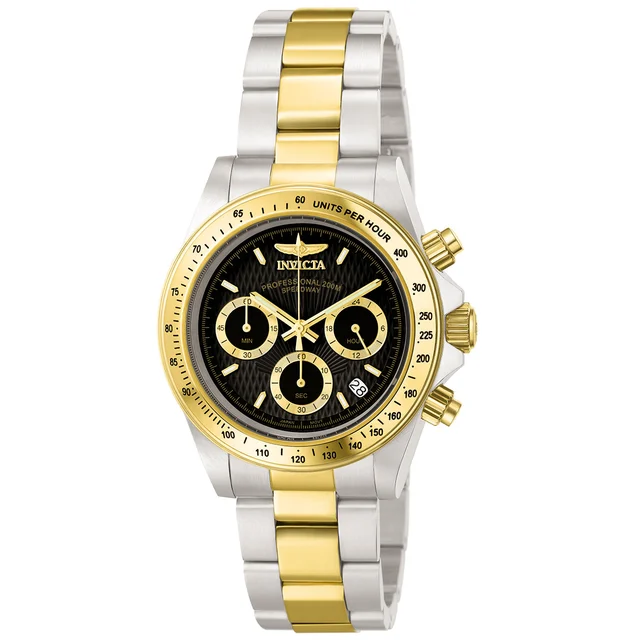 Invicta Speedway Torvane Watch - 39.5mm, Steel, Gold (9224) kol saati