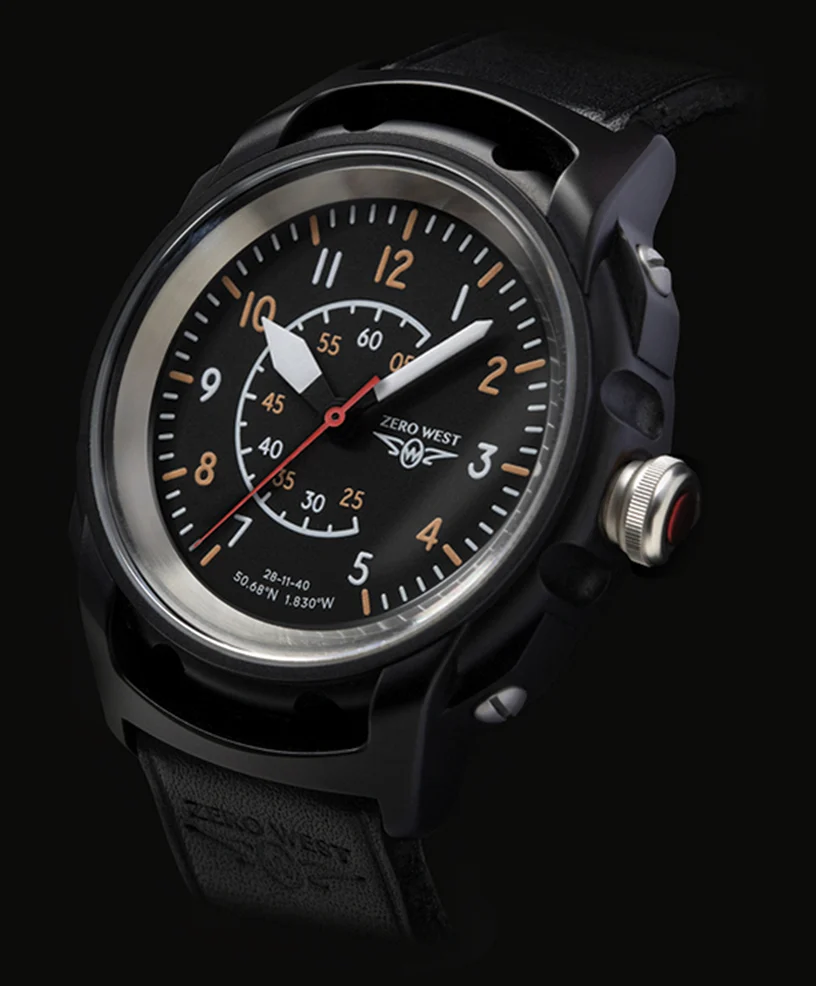 Zerowest S4-BLACKOUT P9427 (1940) 44 mm kol saati