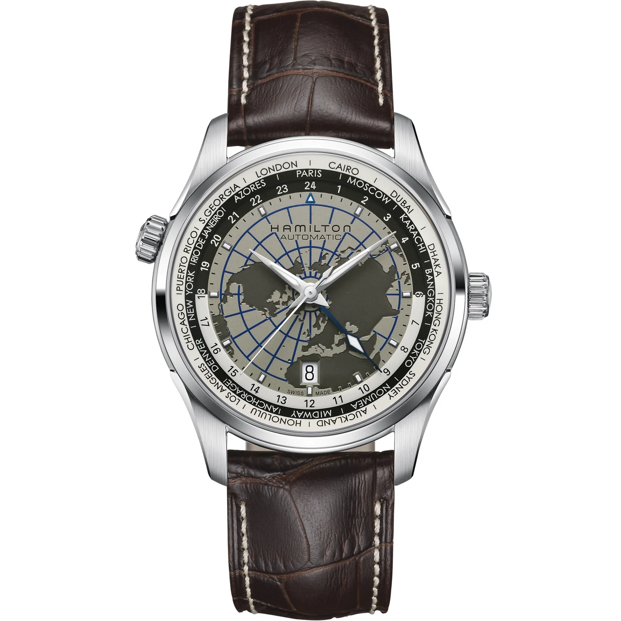 Hamilton Jazzmaster GMT Auto H32605581 42 mm kol saati